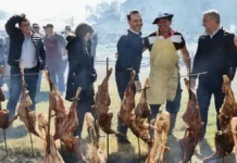 Valdés destacó la producción ovina en la Fiesta del Cordero Lomeño
