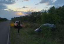 Despiste vehicular sobre la Ruta Provincial 3 dejó solo daños materiales