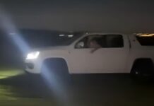 Peligro latente: un conductor fue grabado haciendo trompos con una Amarok en Oberá