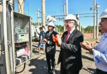 Passalacqua inauguró una subestación transformadora que duplica la potencia eléctrica en Esperanza