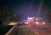 Despiste en la Ruta Nacional 101 dejó una mujer lesionada en Bernardo de Irigoyen