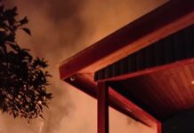 Incendio destruyó la ex Bailanta Tropical en Panambí e investigan cómo se inició el fuego