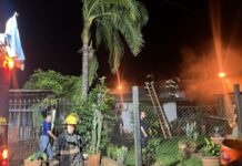 Incendio afectó una vivienda ubicada detrás de un hotel en Montecarlo