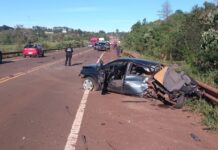Dos conductores fueron hospitalizados tras un choque sobre la Ruta 14 en Aristóbulo del Valle