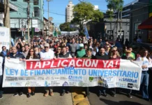 Docentes universitarios paran 72 horas y exigen a Nación cumplir la Ley de Financiamiento