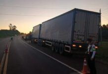 Manejaba un bitrén en zigzag por la Ruta 14 y dio 1,83 g/l de alcohol en sangre