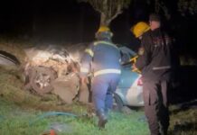 Un muerto, cinco heridos y un conductor demorado tras un choque frontal en San Martín
